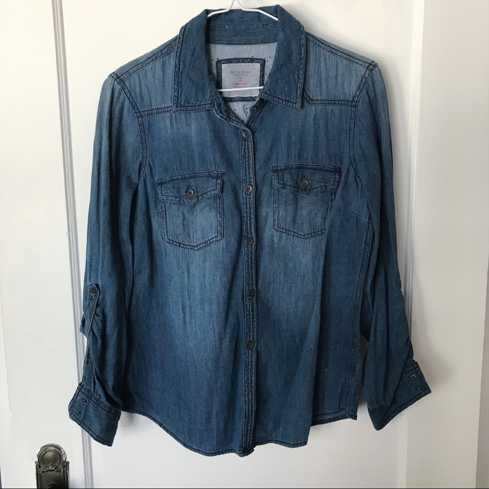 DENIM BUTTON DOWN